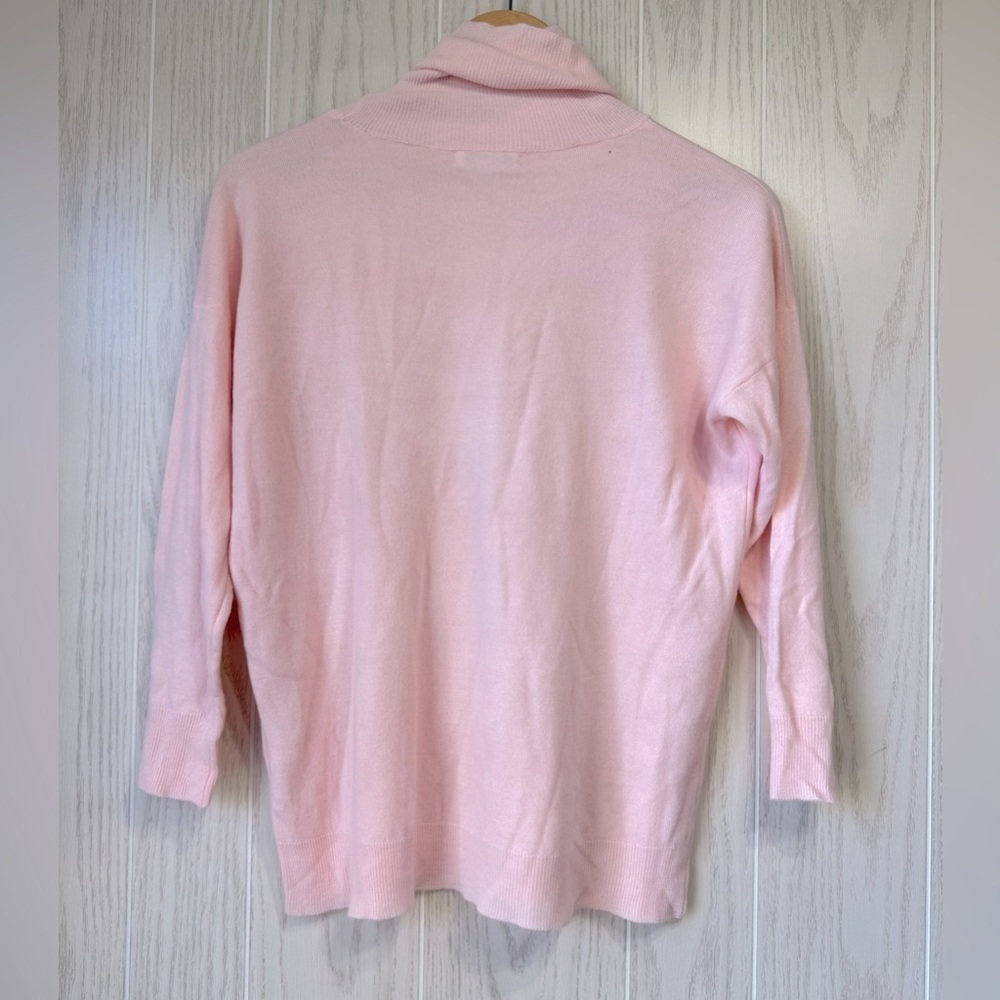 New York & Company Pink Soft Turtleneck Sweater - Size M - Picture 5 of 5